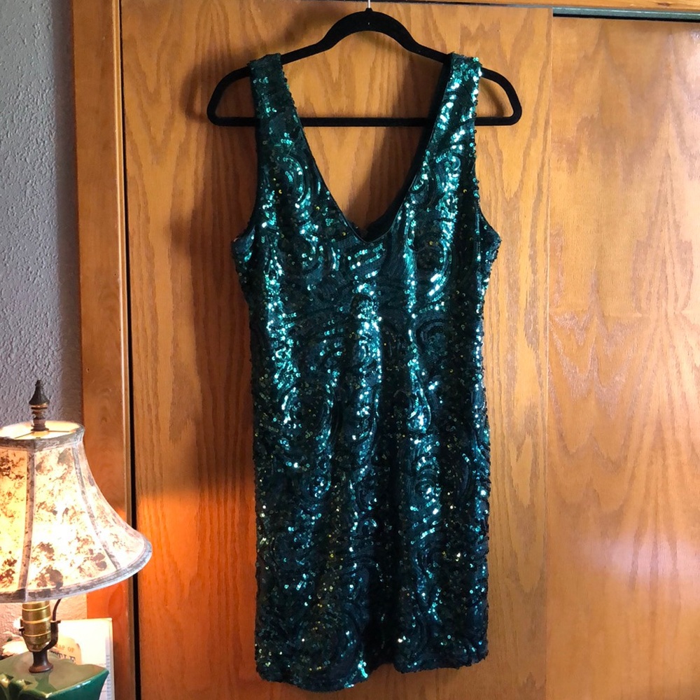Green Sequin Mini Dress Forever 21